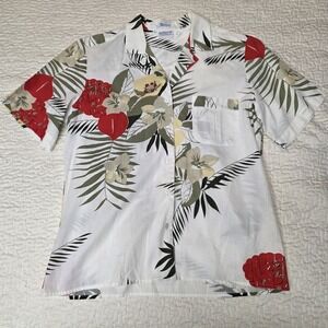 Vintage Levi's Button Up Shirt Women's 14 Palms Tropical Hawaiian